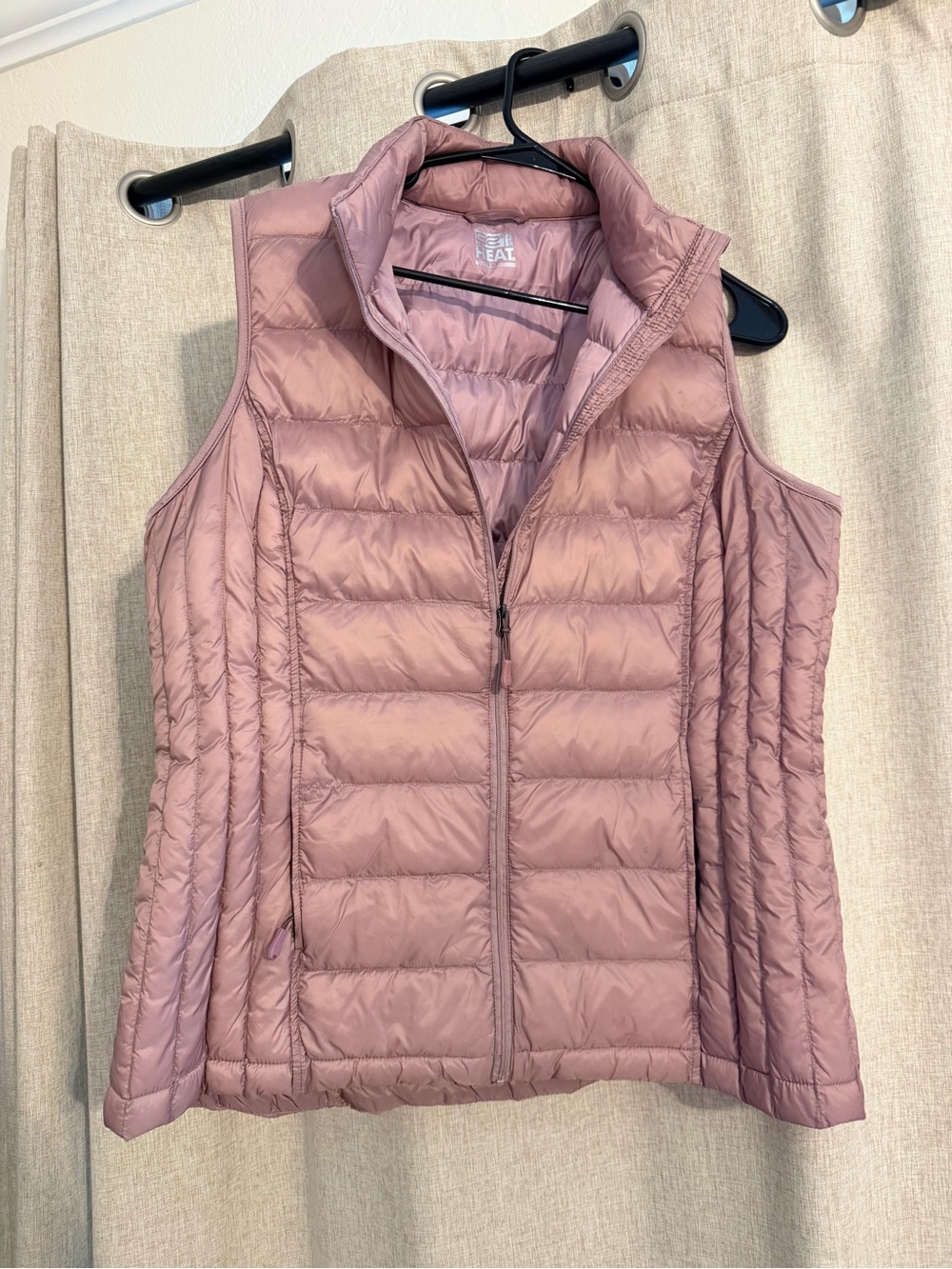 32 DEGREES HEAT Lightweight Quilted Vest - soft lilac